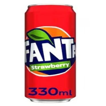 Fanta Can 330 Ml-Strawberry, 24 Pieces Per Carton